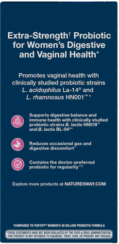 Nature's Way Fortifica Extra-Strength Probióticos para Mujeres, 30 cápsulas