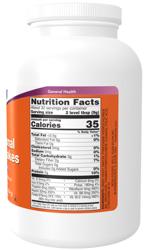 Now Foods Suplemento Copos de levadura nutricional, 10 oz