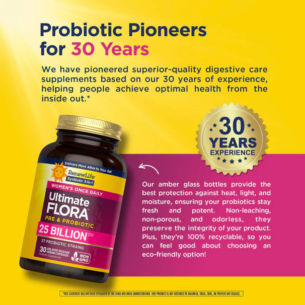 Renew Life Probióticos Mujeres Ultimate Flora, 30 cápsulas