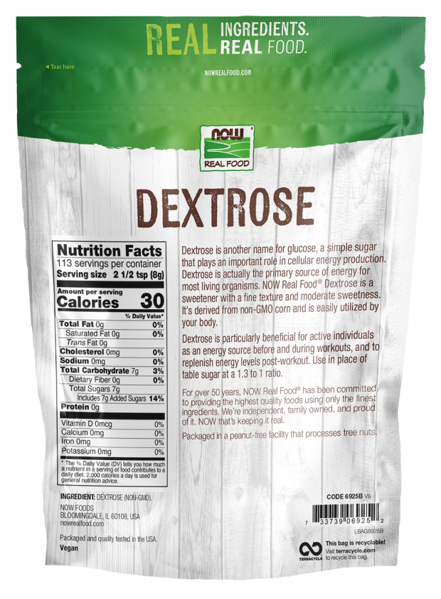 Now Real Food Dextrosa, 32 oz (907g)