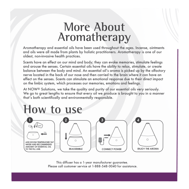 Now Difusor Ultrasonico para Aceites Esenciales con Forma de Cono