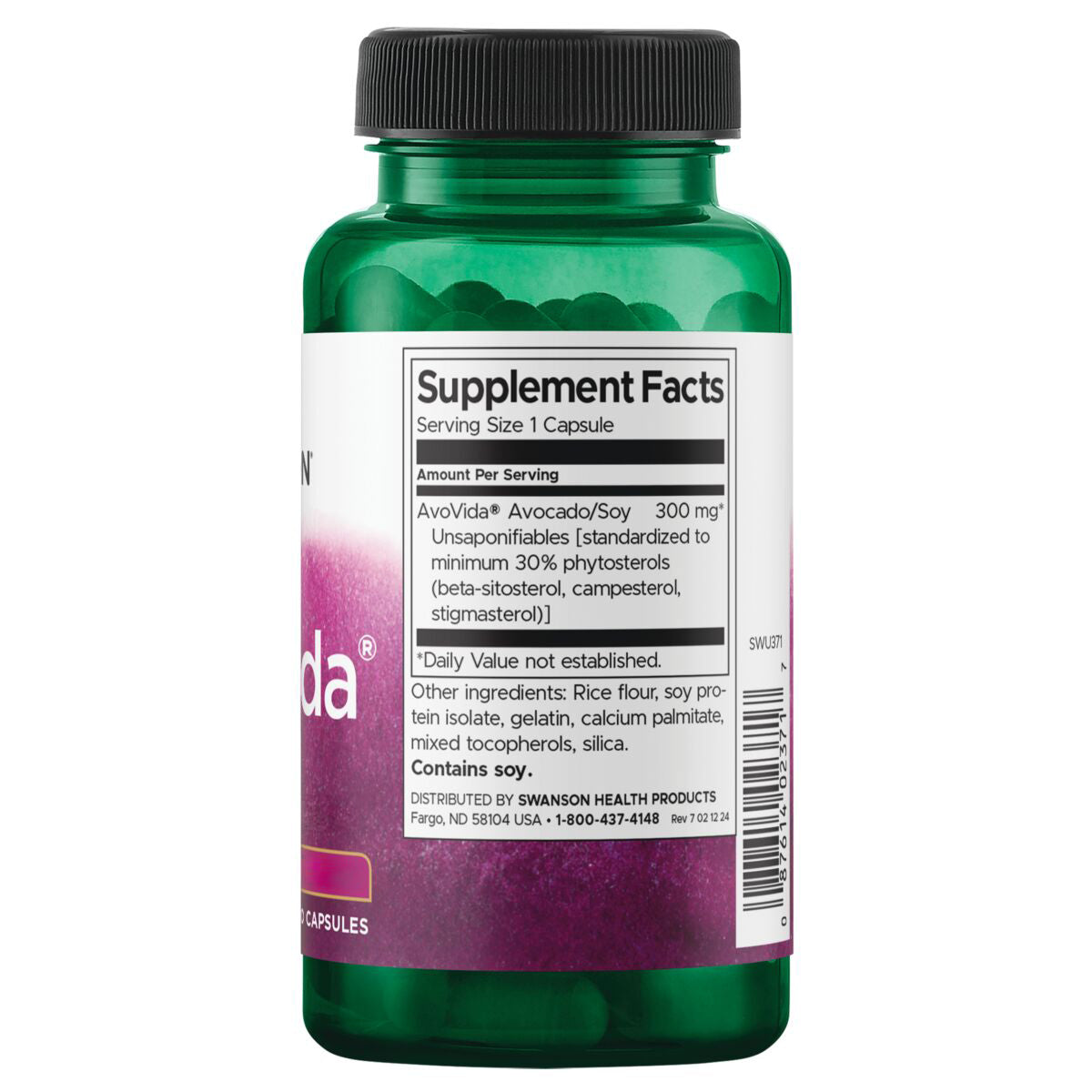 Swanson Suplemento AvoVida - Fuerza Máxima, 300 Mg por cápsula, 60 Cápsulas para 2 meses