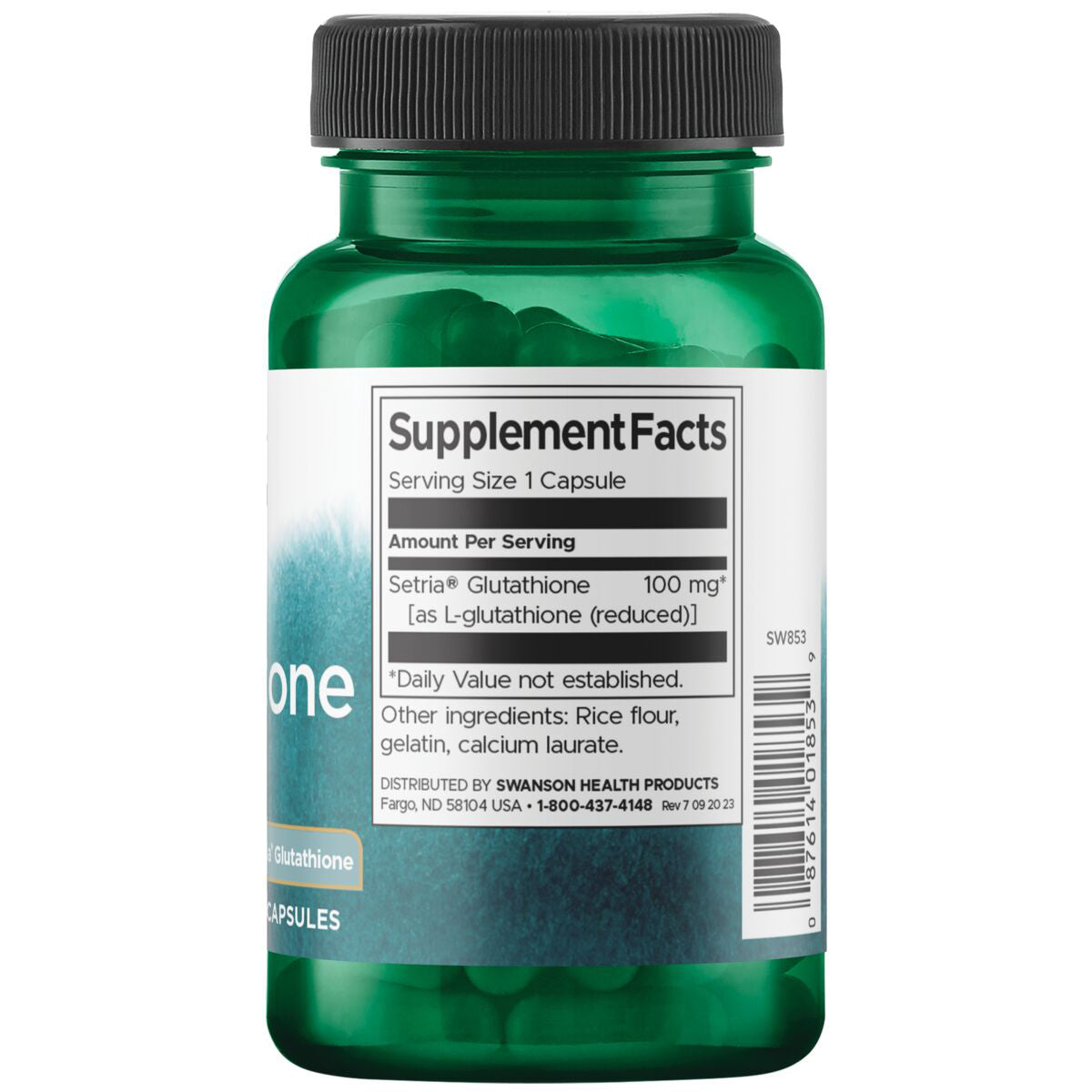 Swanson Suplemento de L-glutatión, 100 mg por cápsula, 100 cápsulas para 3 meses