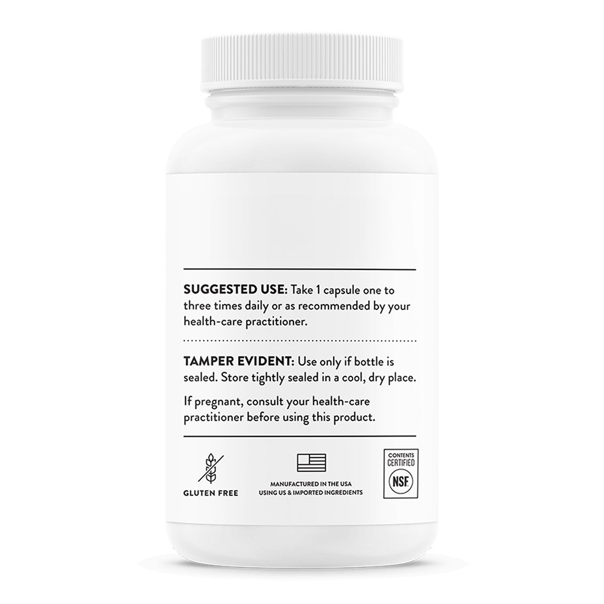 Thorne Vitamina B12, 1 mg por cápsula, 60 cápsulas para 2 meses