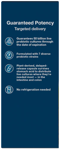 Nature's Way Fortify® Optima® Probiótico para Adultos +50, 50 mil millones, 30 cápsulas