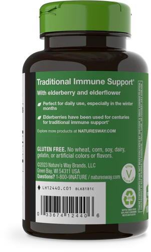 Nature's Way Suplemento de Sauco Negro 1150 mg, 100 cápsulas