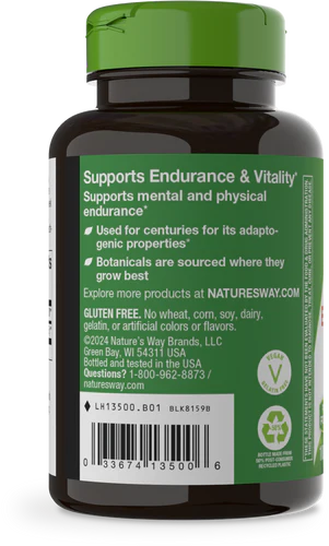 Nature's Way Suplemento de Eleuthero siberiano 1275 mg, 100 cápsulas