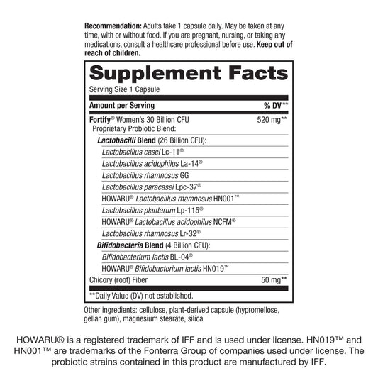 Nature's Way Fortify® Women's , Probioticos 30 Billion, 30 cápsulas