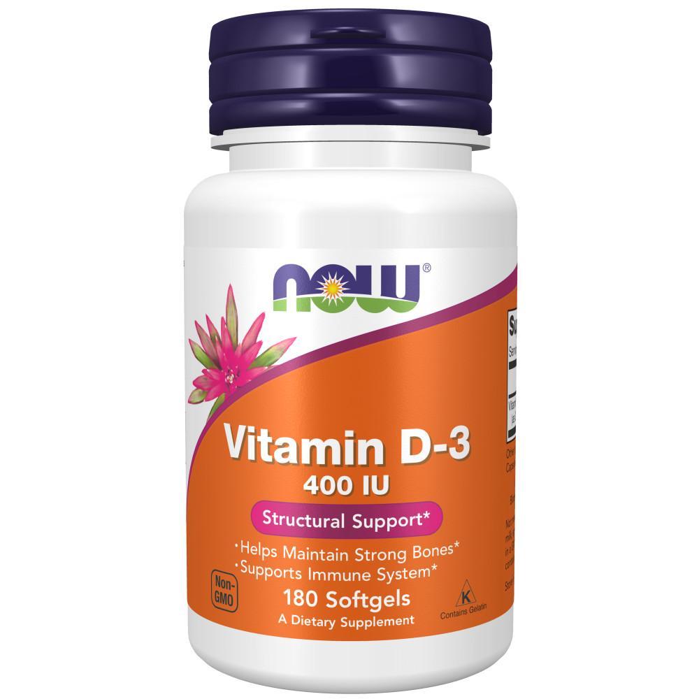 Capsulas de Vitamina D3 400 IU 180 Caps