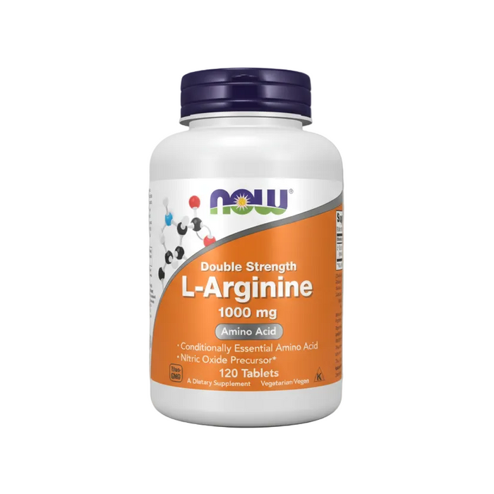 Now Suplemento Alimenticio L-Arginina 1000 mg 120 Cápsulas
