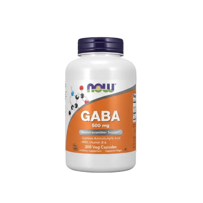 Now Suplemento de GABA 500 mg, 200 capsulas