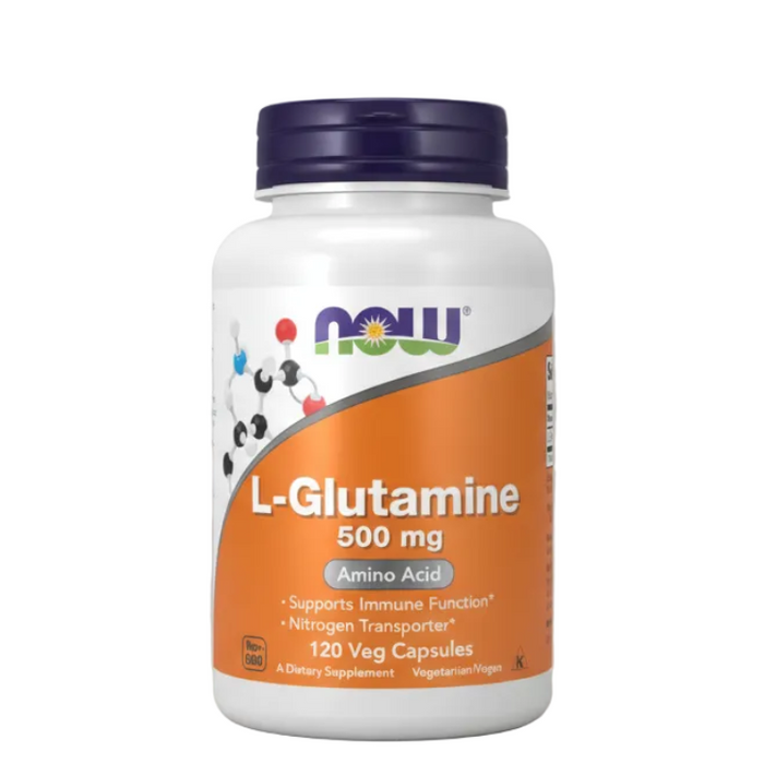 Now Suplemento de L-Glutamina 500 mg, 120 cápsulas