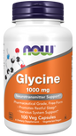 Now Foods Suplemento de Glicina, 1000 mg por cápsula, 100 Cápsulas