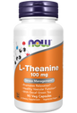 Now Foods Suplemento de L-teanina, 100 mg por cápsula, 90 Cápsulas
