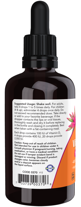 Now Suplemento Alimenticio de Vitamina D3 Liquida 59ml