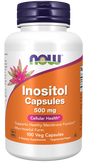 Now Foods Suplemento de Inositol 500mg, 100 cápsulas
