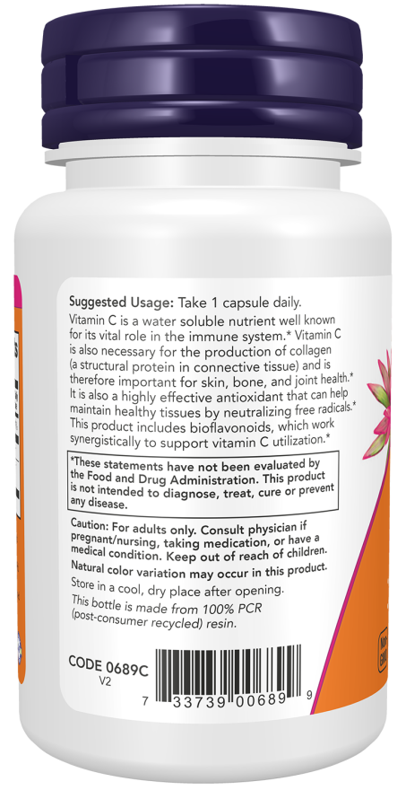 Now Vitamina C - 1000, 100 cápsulas