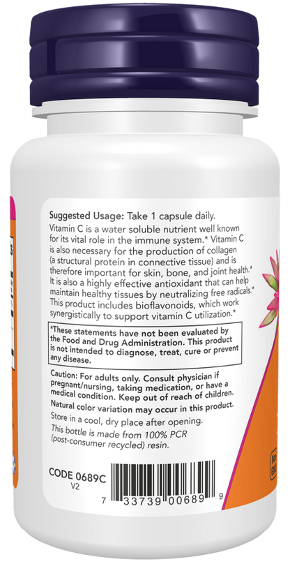 Now Vitamina C - 1000, 100 cápsulas