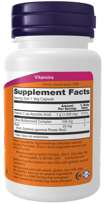 Now Vitamina C - 1000, 100 cápsulas