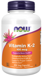 Now Foods - Vitamina K-2 100mcg - 250 Cápsulas Vegetales