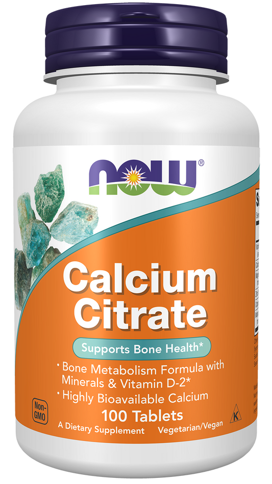 Now Suplemento Citrato de Calcio, 100 tabletas