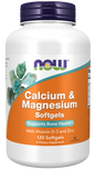 Now Suplemento de Calcio y Magnesio, 120 cápsulas para 2 meses