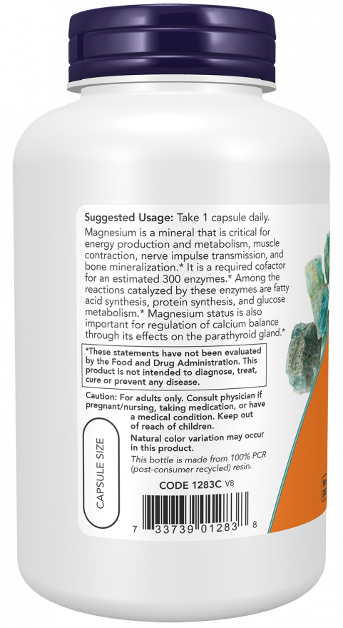 Now Suplemento de Magnesio 180 Capsulas