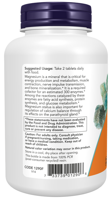 Now Suplemento Alimenticio Citrato de Magnesio 200 mg 250 Tabletas