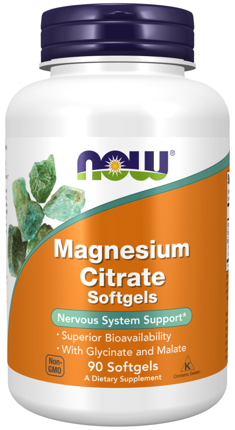 Now Foods - CITRATO DE MAGNESIO 134MG 90 CAPSULAS BLANDAS