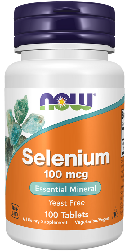 Now Tabletas de Selenio 100mcg 100 pz