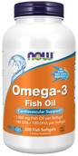 Now Foods - Suplemento de Omega 3 Cont. 200 Capsulas de 1000mg