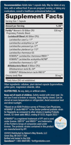 Nature's Way Fortifica Extra-Strength Probióticos para Mujeres, 30 cápsulas