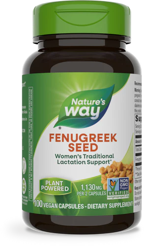 Nature's Way Suplemento de Semilla de fenogreco 1130mg, 100 cápsulas