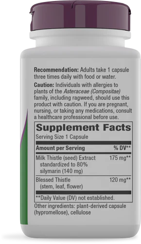 Nature's Way Suplemento de Cardo Mariano, 60 cápsulas