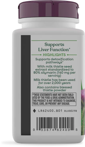 Nature's Way Suplemento de Cardo Mariano, 60 cápsulas