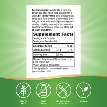 Nature's Way Suplemento Fruta de arándano, 100 cápsulas