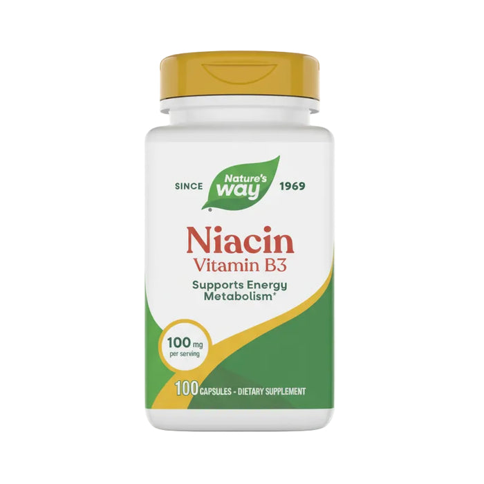 Nature's Way Suplemento de Niacina 100 mg, 100 cápsulas