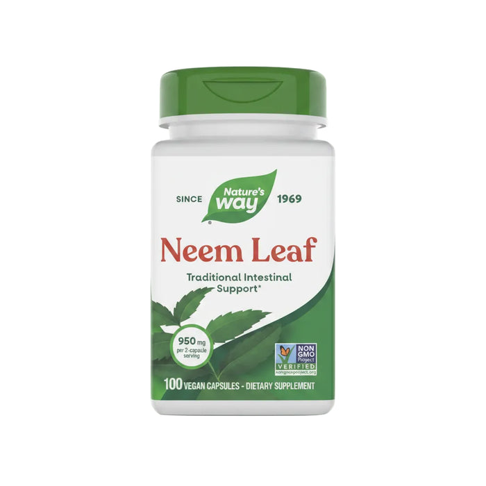 Nature's Way Suplemento Hoja de neem 950 mg, 100 cápsulas