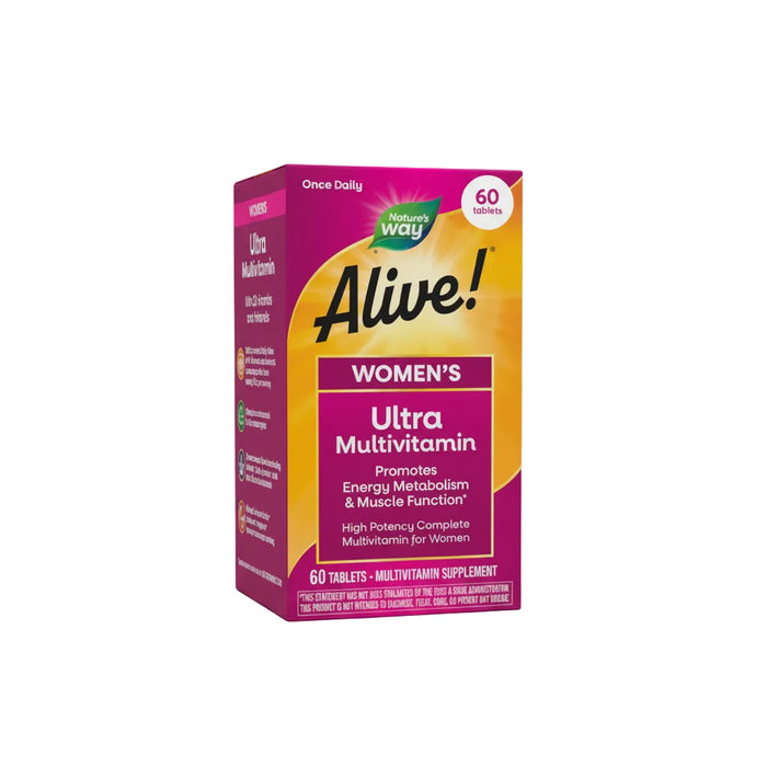 Naturue's Way Alive! Multivitamínico Ultra Multivitamínico para Mujeres, 60 tabletas