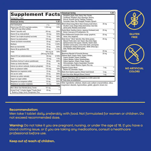 Nature's Way Ultra Multivitaminas para Hombre 50+, 60 tabletas