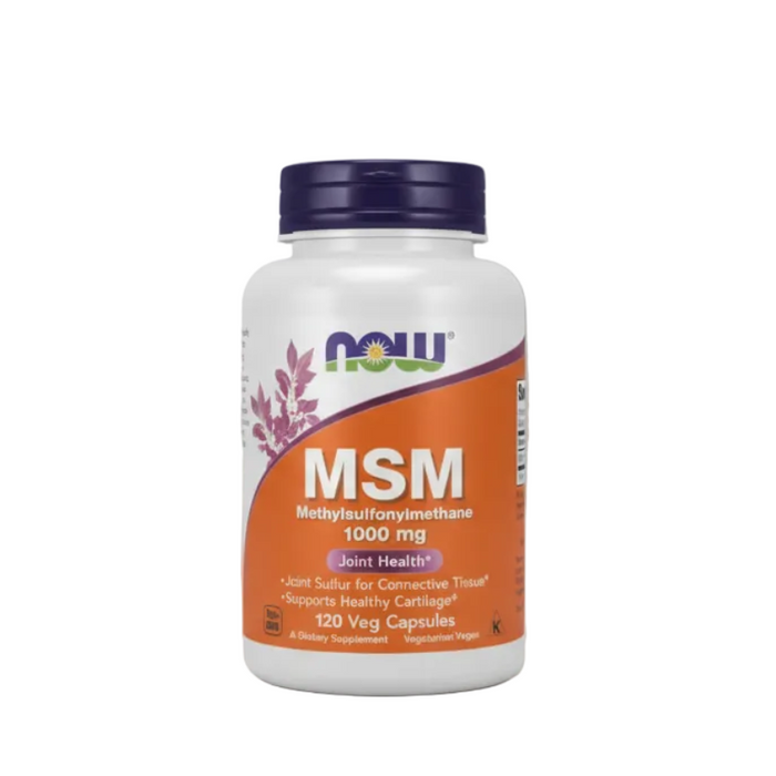 Now Suplemento de MSM 1000 mg, 120 Cápsulas