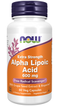 Now Suplemento Alimenticio de acido Alfa Lipoico Cont. 60 caps de 600mg c/u