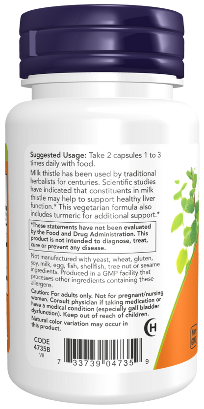 Now Foods - Extracto de cardo mariano 150 mg Silimarina (120 mg) Cápsulas vegetales