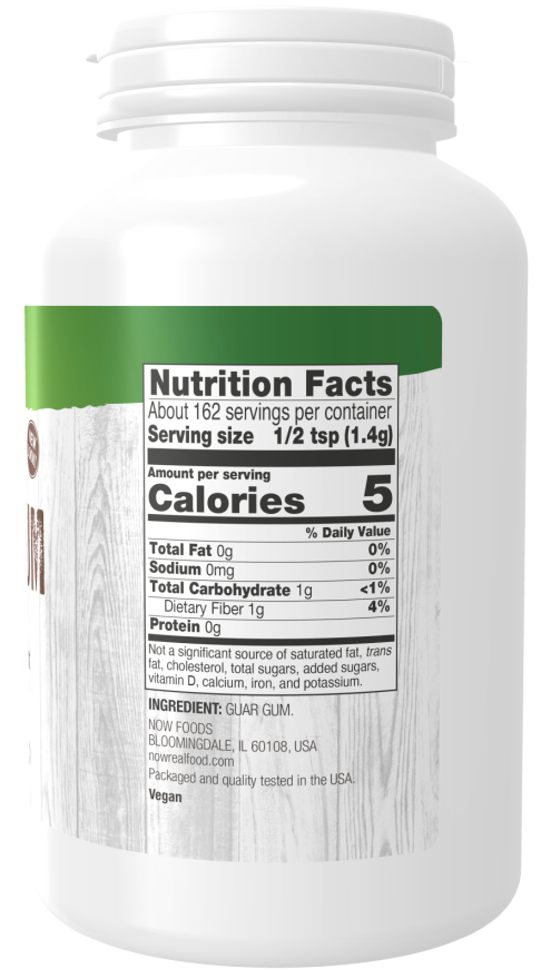Now Real Food Polvo de Goma Guar, 8oz (226.7G)