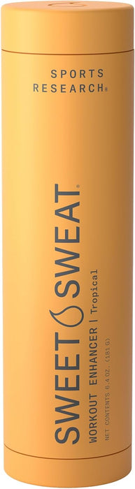 Sports Research Sweet Sweat Gel en Barra Roll‑On Tropical, 181 g, Potenciador de Entrenamiento