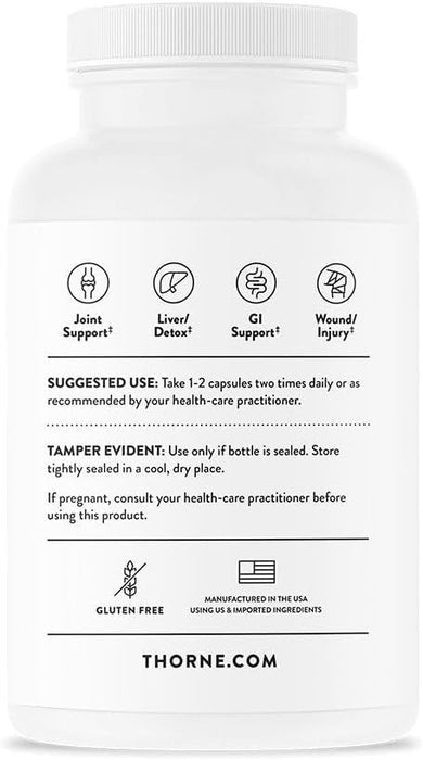 Thorne Suplemento Curcumin Phytosome, 120 Cápsulas