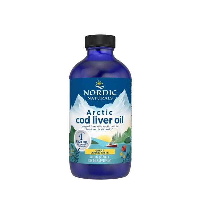Nordic Naturals Suplemento Alimenticio Cod Liver Oil – 8 oz 1060 mg Sabor Limón