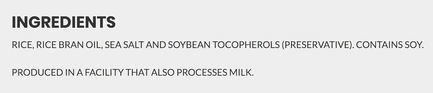 Ka-Me galletas de arroz sin gluten, originales, 3.5 onzas