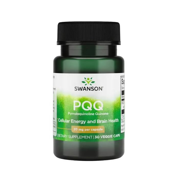 Swanson – Suplemento PQQ (Pirroloquinolina Quinona), 30 Cápsulas Vegetales