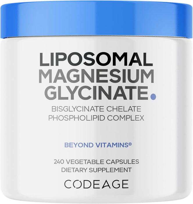Codeage Glicinato de Magnesio Liposomal, 240 Cápsulas